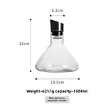 Light luxury Jinshan sober wine dispenser hotel restaurant table waterfall models glass iron mouth wine dispenser home wine cabinet ornaments
