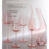 French flamingo red wine glass crystal glass goblet light luxury style high value wine glass crystal glass gift
