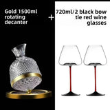 Unstoppable Spin Wine Aerator Set | Rotating Decanter & Wine Glasses - Premium Wine Spinner for Home - Elegant Rotating Aerator for Red Wine