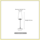 Luxury Burgundy Wine Glass Set - Classic Crystal Stemware for Discerning Connoisseurs